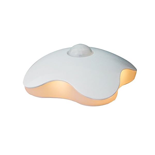 Skitic Automatic LED Night Light, Four-leaf Clover Designer Night Control Lamp with Dual Infrared Motion Sensor Activated Battery Operated Human Body Induction and Wall Sconce Lights Bedside Lighting Cabinet Lamp for Stairs Corridor Bathroom Bedroom Children Room (AAA Batteries Not Included) - Image 4