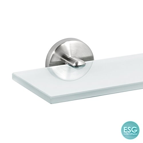 bremermann® Bad-Serie PIAZZA – Glasablage aus mattem Edelstahl - 3