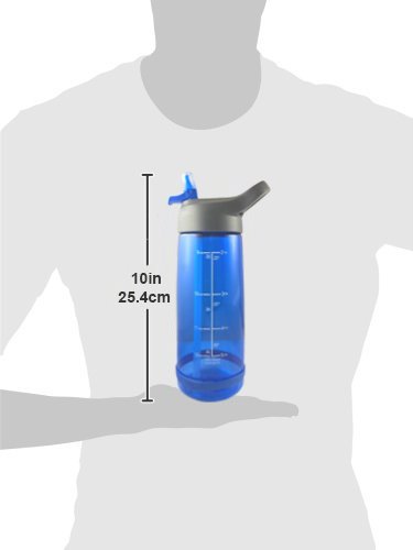 Sportflasche Trinkflasche, Wasserflasche mit Zeitmaßstab, Zeitplaner für Gesundheit, Farbesprung Trinkfbottle für Sport, Büro und Alltag 800ml - 7