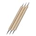 Gleader 3Pcs Ball Styluses Tool Set for Embossing Pattern Clay Sculpting--For Making Large Dots, Smooth Lines in Clay or Emboss on Soft Metal or Paper