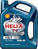 Lubricantes Shell para coche. SHELL Helix HX7 - Aceite de motor 10W-40 (5 l)