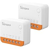 SONOFF MINIR4 10A Smart WiFi Extreme Wireless Light Switch, Universal DIY module for smart home automation, works with Amazon