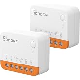 SONOFF Mini Wifi Smart Switch, 2-Way DIY Smart WiFi Switch, APP Control, Voice Control, Works with Alexa, Google TUV Certific