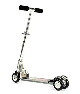 NIYAMAT Road Runner Scooter for Kids- The Smart Kick Scooter for Kids/Baby with Adjustable Height, Foldable Kids Scooter [Latest 2021] Metallic (Silver)