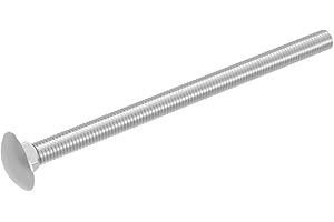 SECCARO Set di 20 bulloni per carrozzeria M6 x 100 mm, in acciaio inox V2A VA A2, DIN 603/ISO 8677, testa rotonda con collo quadrato, filettatura completa