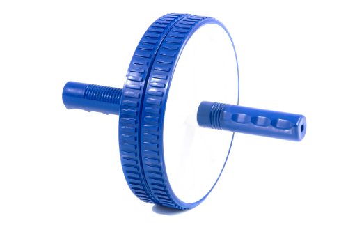 FA Sports AB Roller Super Wheel Pro Bauchtrainer 2012 Entrenador Abdominal, Unisex, Azul/Blanco, 25x18x18