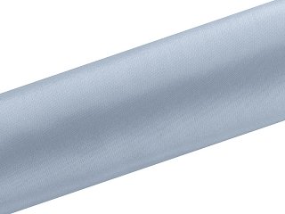 9m lang/16cm breit Satinband Satinstoff Satin Tischläufer Hochzeit Dekostoff Schleifenband - Like a Girl - wir lieben Hochzeiten® (Blau-Grau)