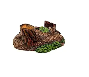 TAIYO PLUSS DISCOVERY? Aquarium Toys, Size: (8X7X4.5 Inches)(LXBXH), Base Root Resin Toys, Handmade, Aquarium Decoration Ornaments for Fish Tanks (Color: Brown)