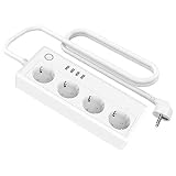 plug socket wiring [Smart Power Strip] El material ignífugo y la protección contra sobrecargas aseguran una larga duración y seguridad. Equipado con 4 tomacorrientes y 4 puertos de carga USB para viajes, hogar u oficina, proporciona una fuente de alimentación conveniente para computadoras portátiles y otros enchufes Tabs.