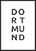 Produktbild MOTIVISSO Poster Dortmund (weiß/schwarz) Bild Plakat Stadt Geschenk Modern