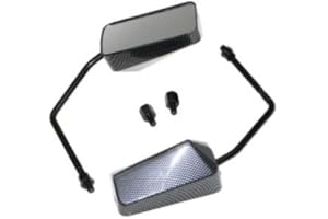 CITOMERX F1 Spiegel-Set carbon li+ re kompatibel mit Yamaha Aerox BWS Slider Stunt |Piaggio Quartz Storm Sfera|
