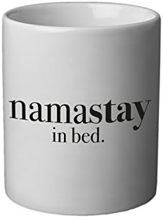 VISUAL STATEMENTS® High-quality mug with saying / Several texts and designs / Coffee cup / Tee cup / High-quality ceramic / Namastay in bed