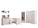 Produktbild Mirjan24  Babyzimmer Set Gufi III, 5-TLG. komplett, Kleiderschrank Regal Schubladen Kommode Babybett Wandregal (Weiß)