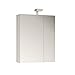 Produktbild ALLIBERT Spiegelschrank Spiegel Badmöbel vormontiert weiß 60 cm LED Beleuchtung …