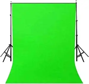 Digiom 6x8 Feet Green Curtain for Photo Shoot Green Background, Backdrop, Screen for Photography, VFX Editing, YouTube (6X8 FEET)