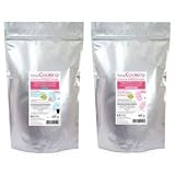 preparacion de algodon de azucar casero 2 preparaciones para algodón de azucar tamaño profesional (400 g cada una) de color rosa y azul