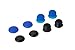 Produktbild Controller Planet PS4 Controller Analogstick Aufsätze 8 in 1 (4X Flach, 4X erhöht) Schutzkappen Thumbstick Grips Joystick Kappen für Playstation 4 PS4-Dualshock-Controller (Blau, Schwarz)
