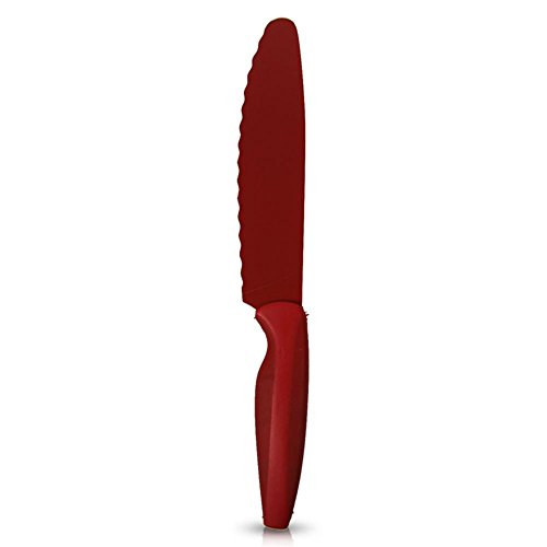 Edelstahl Sandwichmesser Sandwich Messer Edelstahlmesser Rot 30 cm - 2