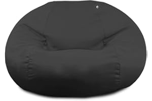 rucomfy Beanbags Extra Large Goliath Indoor/Outdoor Bean bag Chair, Adult Giant Seat Water Resistant for Home and Garden - 130 x 125 x 100cm (Slate Grey)