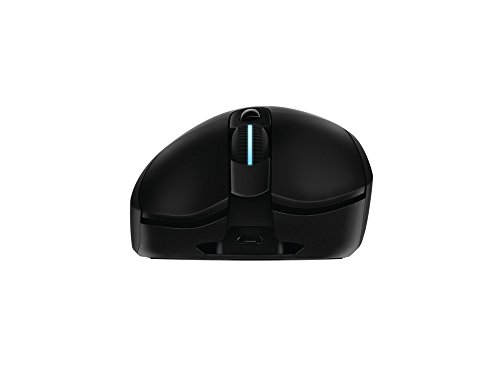 Logitech G703 - Rat  n inal  mbrico para gaming con sistema de carga inal  mbrica POWERPLAY compatible con LIGHTSPEED - paquete EU