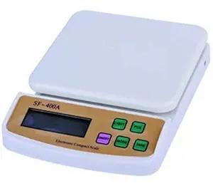 VANDU Electronic Kitchen Digital Weighing Scale (SF-400A) White ||