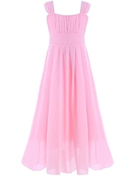 YiZYiF Mädchen Kinder Kleider Festlich Lang Brautjungfern Kleid Prinzessin Hochzeit Partykleid Chiffon Festzug...