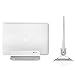 Produktbild Vertikaler Laptop-Ständer, Loca Aluminium, Desktop-Ständer für Apple MacBook, Notebooks silber