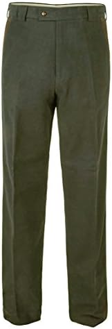 Harvey Parker Deacon - Premium Moleskin Trouser by (46 Short, Olive)