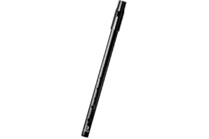 babominimer Sifflet irlandais, flûte irlandaise traditionnelle en Do ré Sib, sifflet irlandais en alliage avec sac de rangement pour musiciens et utilisation en extérieur (clé en do noir)