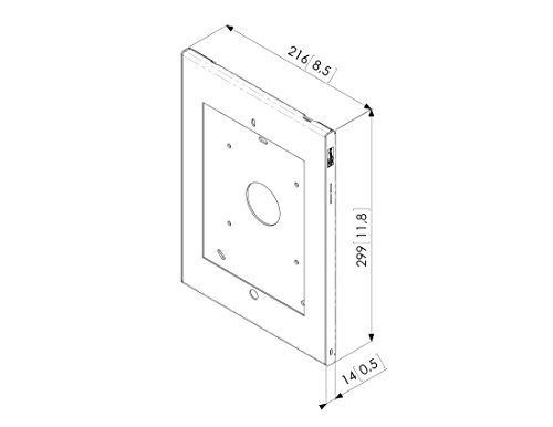 Vogel’s PTS 1205 Sicherungsgehäuse für alle Ipad 2+3+4, Home Taste zugänglich, silber - 7