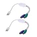 Produktbild YouN Sie 2pcs USB für PS2 weiblich zu männlich Maus Tastatur Konverter Kabel Adapter