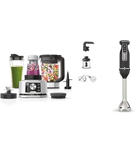 Ninja 3-en-1 Robot de cuisine et mixeur avec 5 programmes