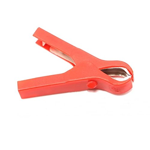 Preisvergleich Produktbild Goliton 5X Test Batterieclip Krokodilklemme Klemme 75mm rot