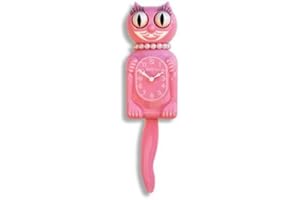 KIT CAT KLOCK The Original New Edition Kitty Cat Klock (Clock) Miss Kitty Cat Limited Edition - Pink by Kit-Cat