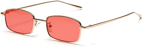 TIANLIANG04 Small Rectangle Sunglasses From Man Lens Metal Frame Sunglasses Squares For Women Uv400