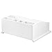 Popamazing Wooden Desk Makeup Organiser Cosmetic Holder Make Up Brush Cotton Pads Storage Drawers Dressing Desk Table Tidy Organiser/Box/Case/Caddy (White)