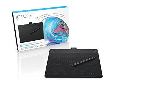 Wacom Intuos CTH-690AK-S Art Pen and Touch Graphics Tablet - Medium, Black