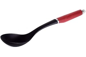 KitchenAid Cucchiaione da Cucina, Utensile Antigraffio e Resistente al Calore - Color Rosso Imperiale