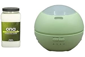 ONA Misting Dome & ONA liquids For Odour Neutralising Diffuser (Dome Green + Liquid Fresh Linen 922ml)