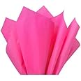 Hobby Tek Non Woven Paper, Tissue Paper for Bouquet Wrapping & Gift Packing (24x30inch, Rani Pink) -25 Sheets