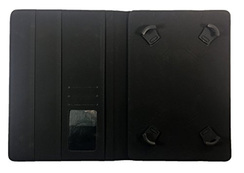 Medion LifeTab E10511   E10513   X10311 10 1 zoll Black with Red Trim Universal Wallet Case Cover Folio   10 - 11 zoll   von Sweet Tech