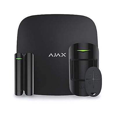 Ajax Alarme Maison Ajax StarterKit Plus Noir - Alarme sans Fil
