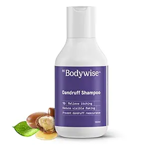 Bodywise Anti Dandruff Shampoo for Women | Targets Dandruff, & Removes Visible Flakes | Removes excessive oil & Relieves from dandruff related itching | Shampoo for Smooth & Frizz Free Hair |150ml