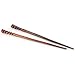 Evolatree - Pair Of Hand Carved Fine Spiral Sono Wood High Gloss Hair Chopsticks - 7.5"