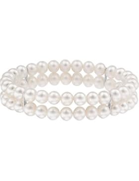 CHRIST Pearls Damen-Armband Süßwasser-Zuchtperle Süßwasser-Zuchtperle One Size, Weiss