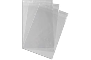 SOHO PAPER PRODUCTS Cello Bags 180 x 250mm + 30mm Lip Self Seal Packed in 100's