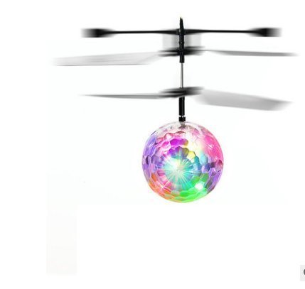 PYRUS Mini Flying Ball Crystal Suspensión de la mano Helicóptero Aviones Detección infrarroja con música