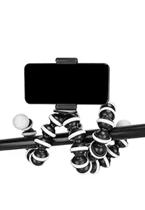 Photron 13 Inch Flexible GorillaPod Tripod Octopod POD 600 with Mobile Holder Attachment for Smart Phone, Digital Compact Camera, Mobile Phone | Weight Load Capacity: 2kg | 1/4