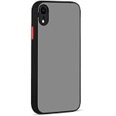 GGM GİYİM &amp; AKSESUAR iPhone Xr ile Uyumlu Arka Kısmı Mat Şeffaf Yapıya Sahip Kenarları Silikon Tpu Malzemeden &Uuml;retilmiş Renkl