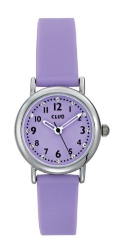 Club A56525 – 1S10 A – Uhr für Mädchen, Silikon-Armband Violett